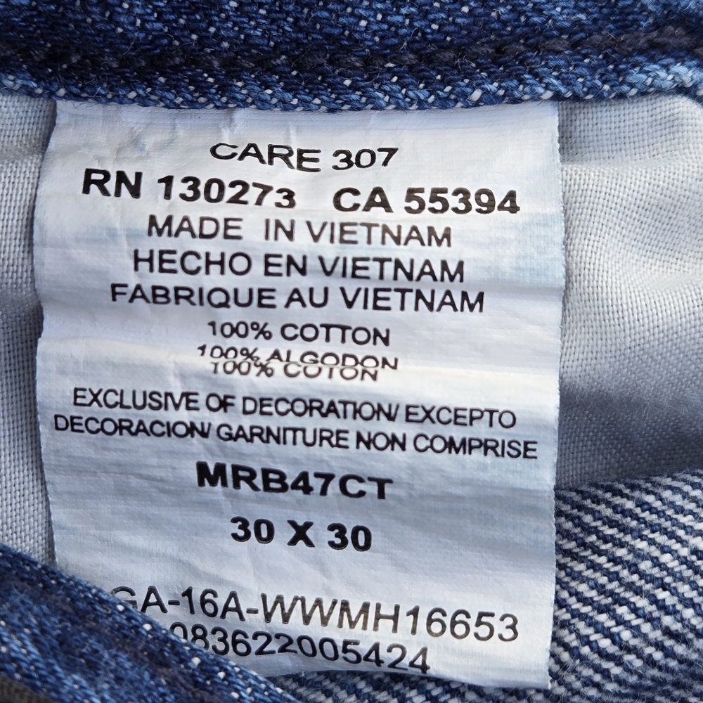 Wrangler Rock 47 Denim Mens Jeans Slim Boot 30x30 - Picture 9 of 9